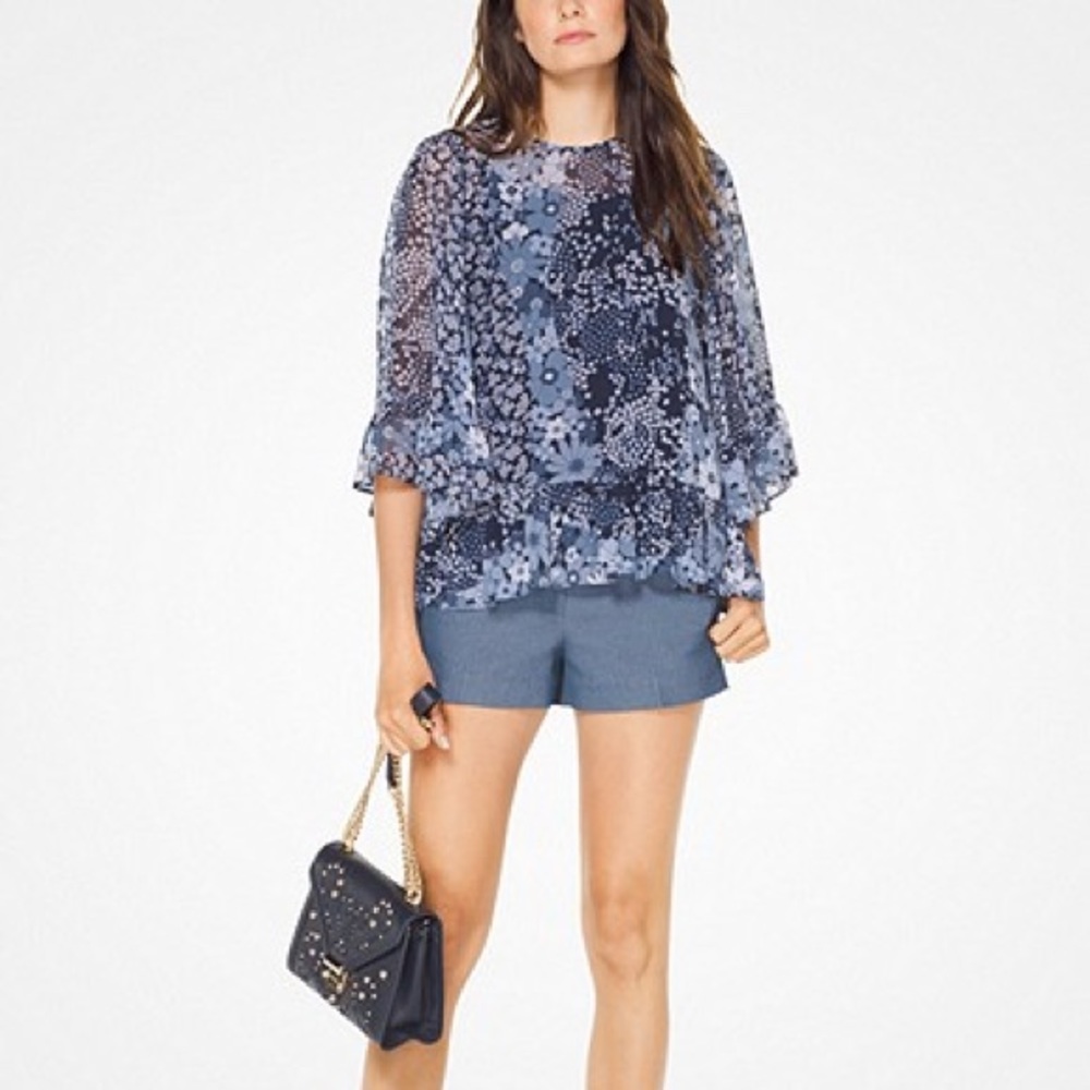 Michael Kors Floral Blouse Top